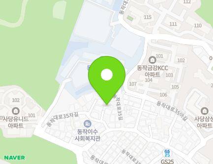 서울특별시 동작구 동작대로35차길 6-6 (사당동, 고길빌라) 지도