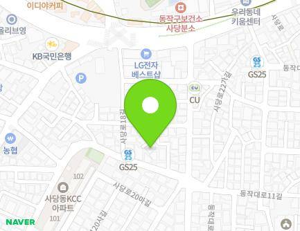 서울특별시 동작구 사당로20가길 7-3 (사당동, 금잔디빌라) 지도