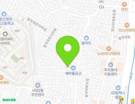 서울특별시 동작구 동작대로31길 40 (사당동, 기명빌라) 지도