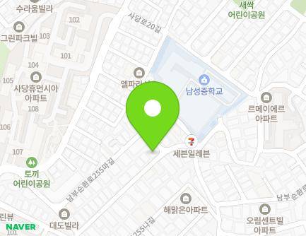 서울특별시 동작구 남부순환로255다길 31 (사당동, 대광맨트) 지도