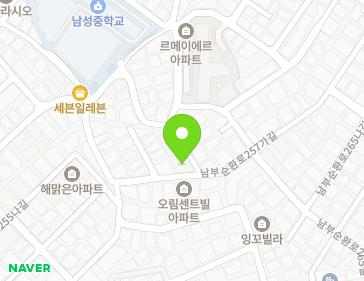 서울특별시 동작구 남부순환로257가길 7 (사당동, 늘푸른숲) 지도