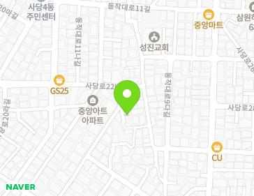 서울특별시 동작구 남부순환로257가길 50-3 (사당동, 동건아트빌) 지도