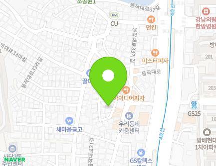 서울특별시 동작구 동작대로33길 13-6 (사당동, 동원하우스) 지도