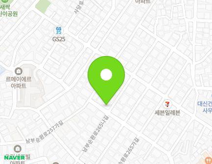 서울특별시 동작구 남부순환로267길 22 (사당동, 삼성아트) 지도