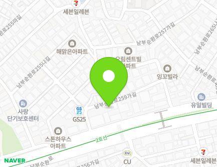 서울특별시 동작구 남부순환로259가길 10 (사당동) 지도