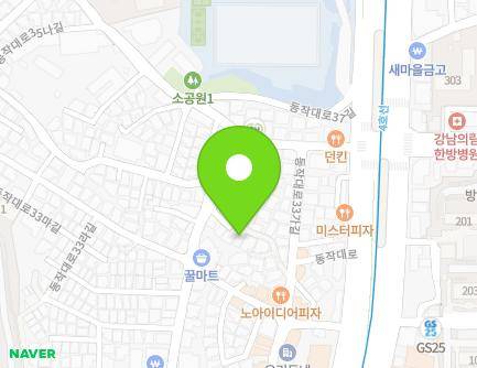 서울특별시 동작구 동작대로33나길 13 (사당동) 지도