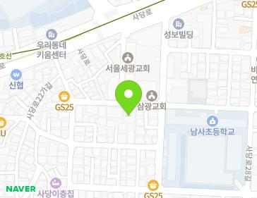 서울특별시 동작구 동작대로17길 35-1 (사당동) 지도