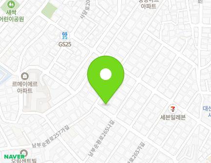 서울특별시 동작구 남부순환로267길 24 (사당동) 지도