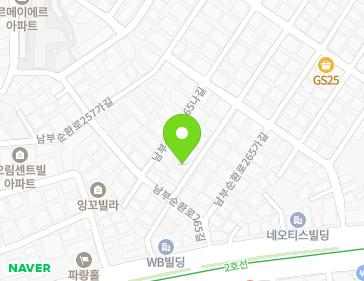 서울특별시 동작구 남부순환로263길 9-1 (사당동) 지도