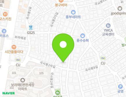 서울특별시 동작구 국사봉6길 32 (상도동) 지도