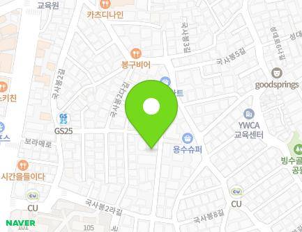 서울특별시 동작구 국사봉6길 16 (상도동) 지도