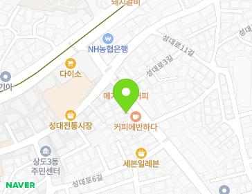 서울특별시 동작구 성대로 20 (상도동) 지도