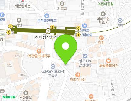 서울특별시 동작구 국사봉1길 4 (상도동) 지도