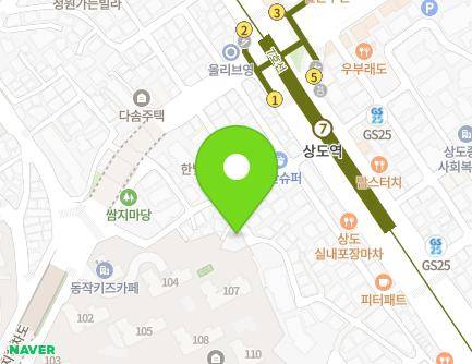 서울특별시 동작구 상도로38길 22 (상도동, 힐파크빌) 지도