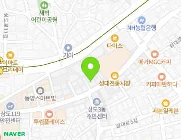 서울특별시 동작구 성대로2길 12 (상도동, 예성) 지도