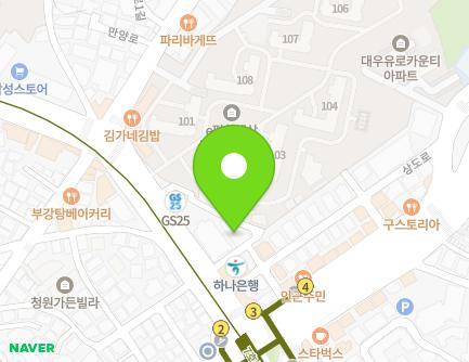 서울특별시 동작구 상도로 259 (상도동, 상도동 성당) 지도