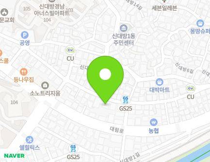 서울특별시 동작구 신대방3길 37 (신대방동, 경신 그린빌) 지도