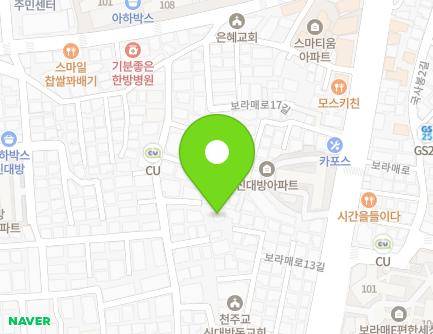 서울특별시 동작구 보라매로13길 24 (신대방동, 관음정사) 지도