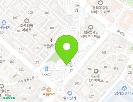 서울특별시 마포구 토정로31길 57-5 (대흥동, 혜원교회) 지도