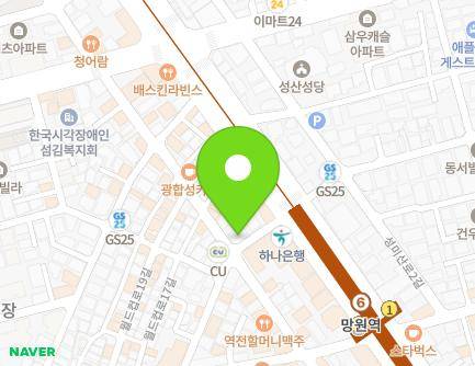 서울특별시 마포구 월드컵로15길 8 (망원동, WM엔터테인먼트) 지도