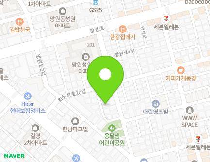 서울특별시 마포구 희우정로20길 22-7 (망원동, 동원파크빌) 지도