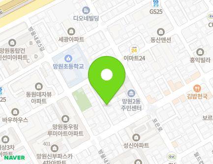 서울특별시 마포구 방울내로 57-8 (망원동, 망원빌라) 지도