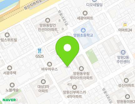 서울특별시 마포구 월드컵로31길 85 (망원동, 명남아띠) 지도