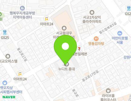 서울특별시 마포구 월드컵북로5길 41 (서교동) 지도