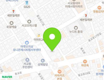 서울특별시 마포구 잔다리로 90 (서교동) 지도