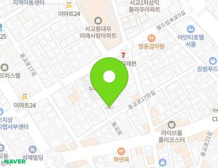 서울특별시 마포구 동교로17안길 17 (서교동) 지도