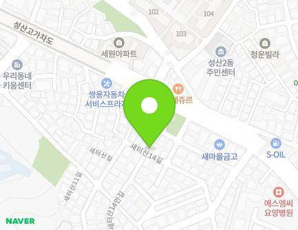 서울특별시 마포구 새터산14길 7 (성산동) 지도