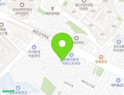 서울특별시 마포구 월드컵북로31길 11 (성산동) 지도