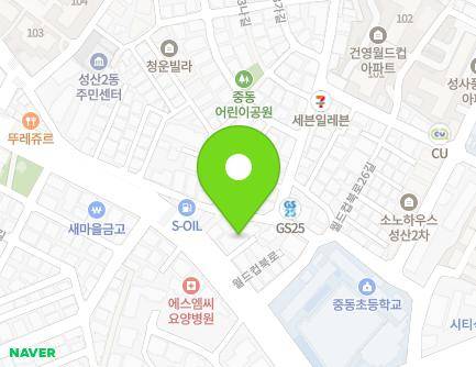 서울특별시 마포구 월드컵북로 166 (성산동, 천주교성산2동성당) 지도