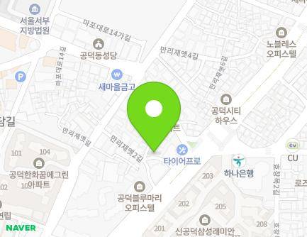 서울특별시 마포구 마포대로14라길 25 (신공덕동, 하비메종) 지도