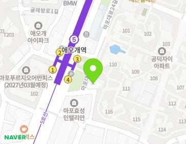 서울특별시 마포구 마포대로 214 (아현동, 샵) 지도