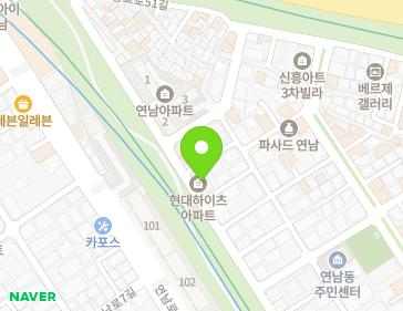 서울특별시 마포구 성미산로23길 38 (연남동, 현대하이츠 아파트) 서울특별시 마포구 성미산로23길 38 (연남동, 현대하이츠 아파트) 지도