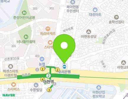 서울특별시 서대문구 신촌로 275 (북아현동, 우리은행) 지도