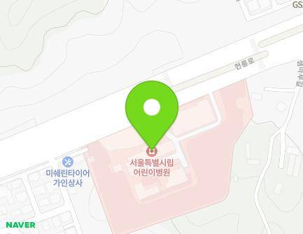 서울특별시 서초구 헌릉로 260 (내곡동, 서울시립어린이병원) 지도