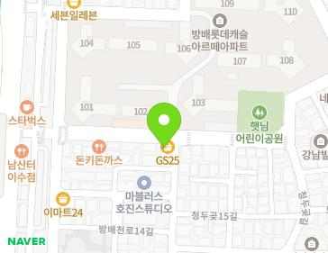 서울특별시 서초구 방배천로2안길 125 (방배동, 이수빌딩) 지도