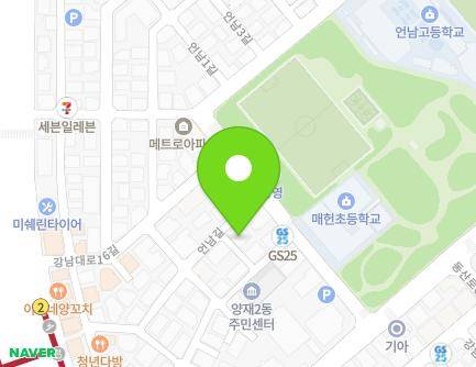 서울특별시 서초구 언남길 15-7 (양재동) 지도