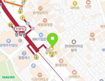 서울특별시 서초구 강남대로 212 (양재동, 보은빌딩) 지도