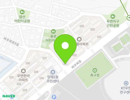서울특별시 서초구 바우뫼로 45 (우면동, 우면치안센터) 지도