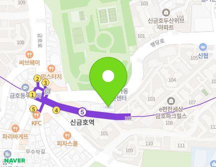 서울특별시 성동구 행당로 12 (금호동1가, 성동구보건소금호분소) 지도