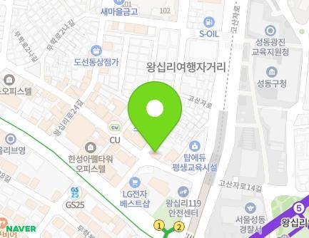 서울특별시 성동구 왕십리로20길 8 (도선동, 태영빌딩) 지도