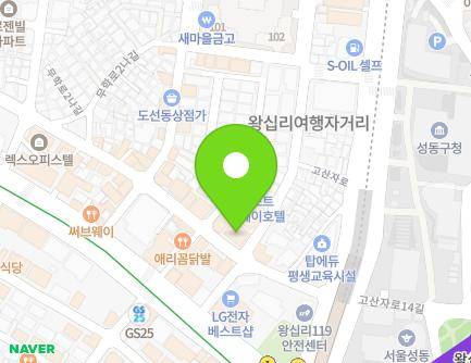 서울특별시 성동구 무학로2길 47 (도선동, 호텔 컬리넌 도선) 지도