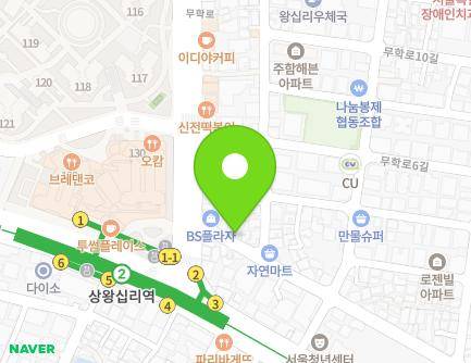 서울특별시 성동구 무학로2길 3 (도선동, 화인) 지도