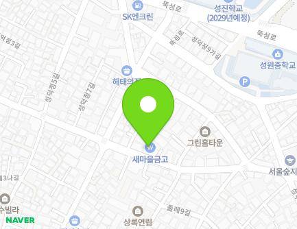 서울특별시 성동구 성덕정길 57-1 (성수동1가, 성수1가1동새마을금고) 지도