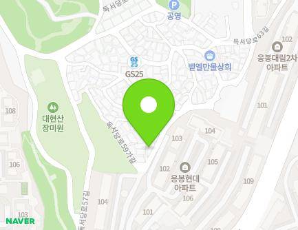 서울특별시 성동구 독서당로59길 23 (응봉동, 현대빌라) 지도