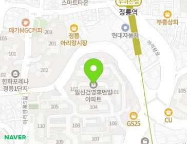 서울특별시 성북구 아리랑로 89 (돈암동, 일신건영휴먼빌아파트) 지도