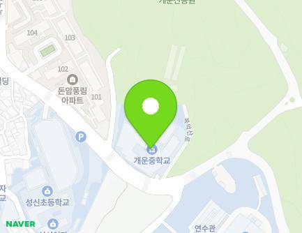 서울특별시 성북구 북악산로 935 (돈암동, 개운중학교) 지도